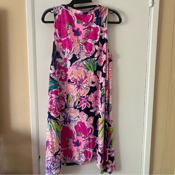Lilly Pulitzer Havana Sheath Dress Floral V Neck Sleeveless Relaxed Fit Resort - Picture 3 of 7